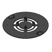 Опора круглая стальная D980x10CUP2 для ферм TC-Q, UFRAME500, UFRAME650. Без полуконнекторов и стаканов