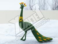 Топиар фигура Павлин для клумбы, 200см
