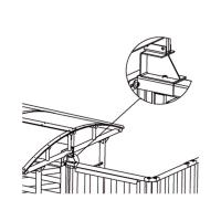 PERCo-RF01 0-09, кронштейн для створки турникета