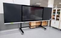 Интерактивная панель с доской ChalkBoard ANTCHB-86-20i/1245U/MS, Android 11, 8+128Gb, OPS i5-1245U, стойка