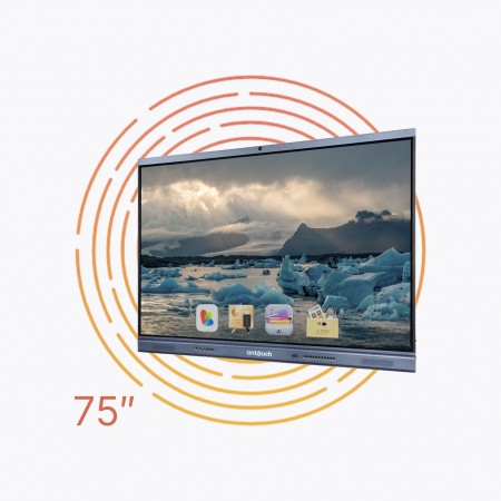 Интерактивная панель AnTouch ANTP-75-20icG2.1 75",  ANDROID 11, 8 Гб / 128 Гб, 4К, 1200:1, 400 лм, Type-С, Miracast, Dlna, AirPlay, WI-FI, камера 13 Мп, встроенный микрофонный массив – №1