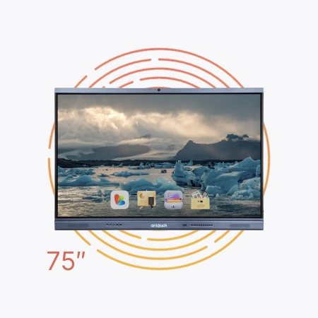 Интерактивная панель AnTouch ANTP-75-20icG2.1 75",  ANDROID 11, 8 Гб / 128 Гб, 4К, 1200:1, 400 лм, Type-С, Miracast, Dlna, AirPlay, WI-FI, камера 13 Мп, встроенный микрофонный массив – №2