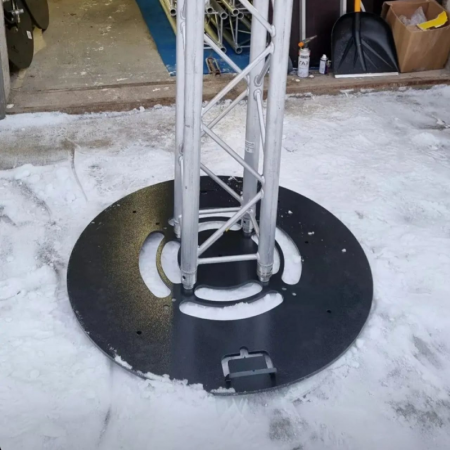 Опора круглая стальная D980x10CUP2 для ферм TC-Q, UFRAME500, UFRAME650. Без полуконнекторов и стаканов – №3