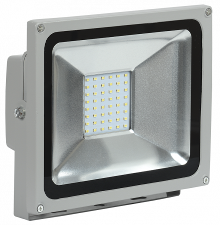 Прожектор светодиодный СДО 05-30 SMD IP65 серый IEK – №1